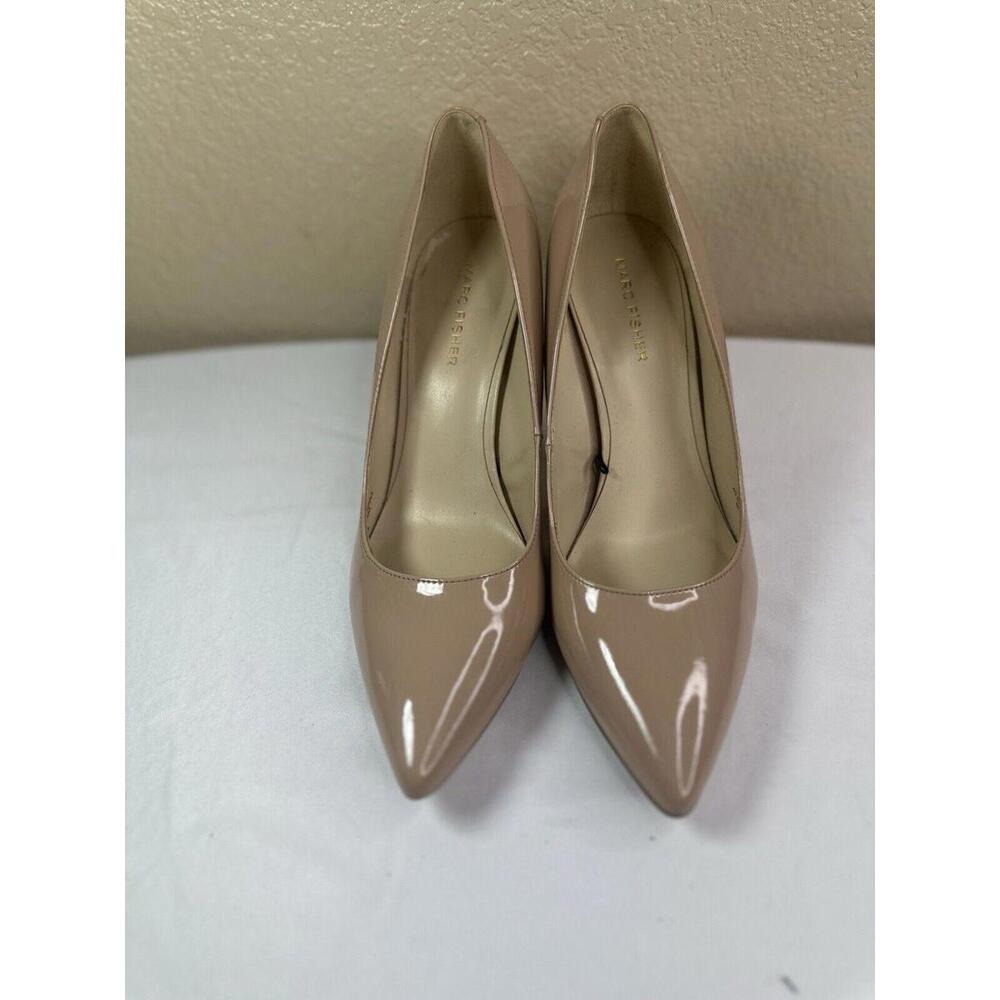 Marc Fisher Women's Codie Slip-On Stiletto Dress Pumps Beige Suese Sz 8.5‎